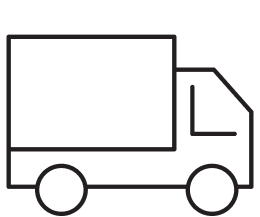 Delivery truck outline icon